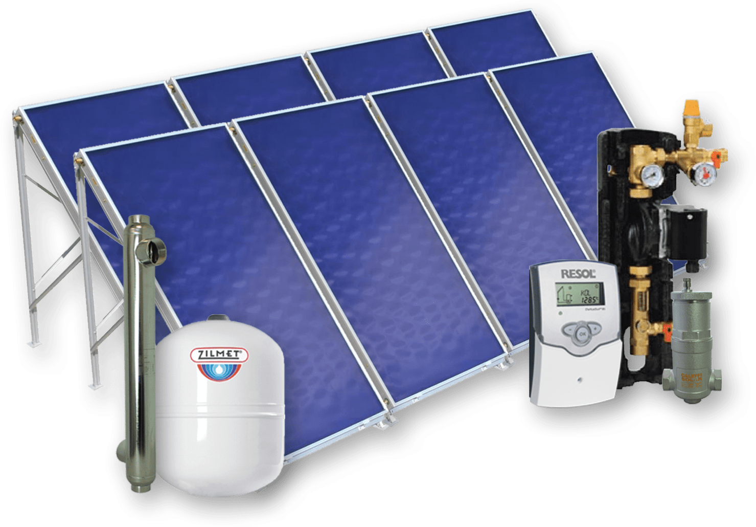 Solar pool heating packages