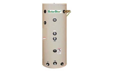 Solar GeoThermal Water Storage Tank - SolarStor 80 Gallon SDCE - Dual Coil